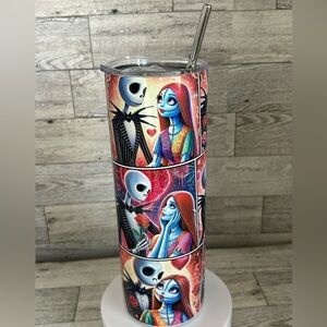 Jack and Sally Lovers 20oz Stainless  Steel Tumbler